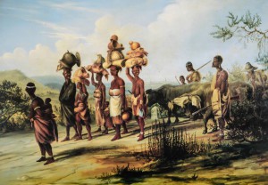 ARTWORK-BAINES Thomas AmaXhosa on the Queen's Road 1848 ARTWORK-BAINES Thomas AmaXhosa on the Queen's Road 1848