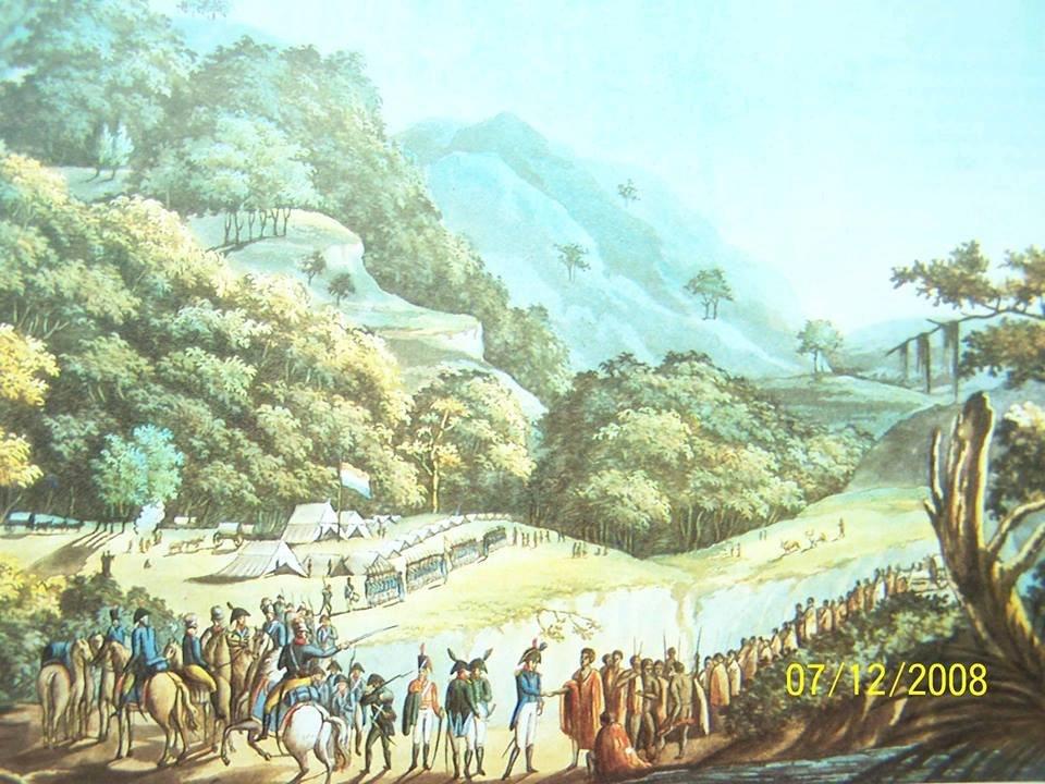 PAINTING - Gov Jansen meets Ngika on the Kat River PAINTING - Gov Jansen meets Ngika on the Kat River